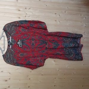 Angie Rayon Mini Tunic Dress M
